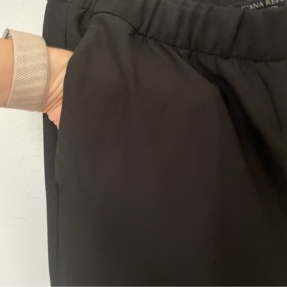 Banana Republic Hayden Black Dress Pants Trousers Straight-Leg sz Large - Picture 4 of 11